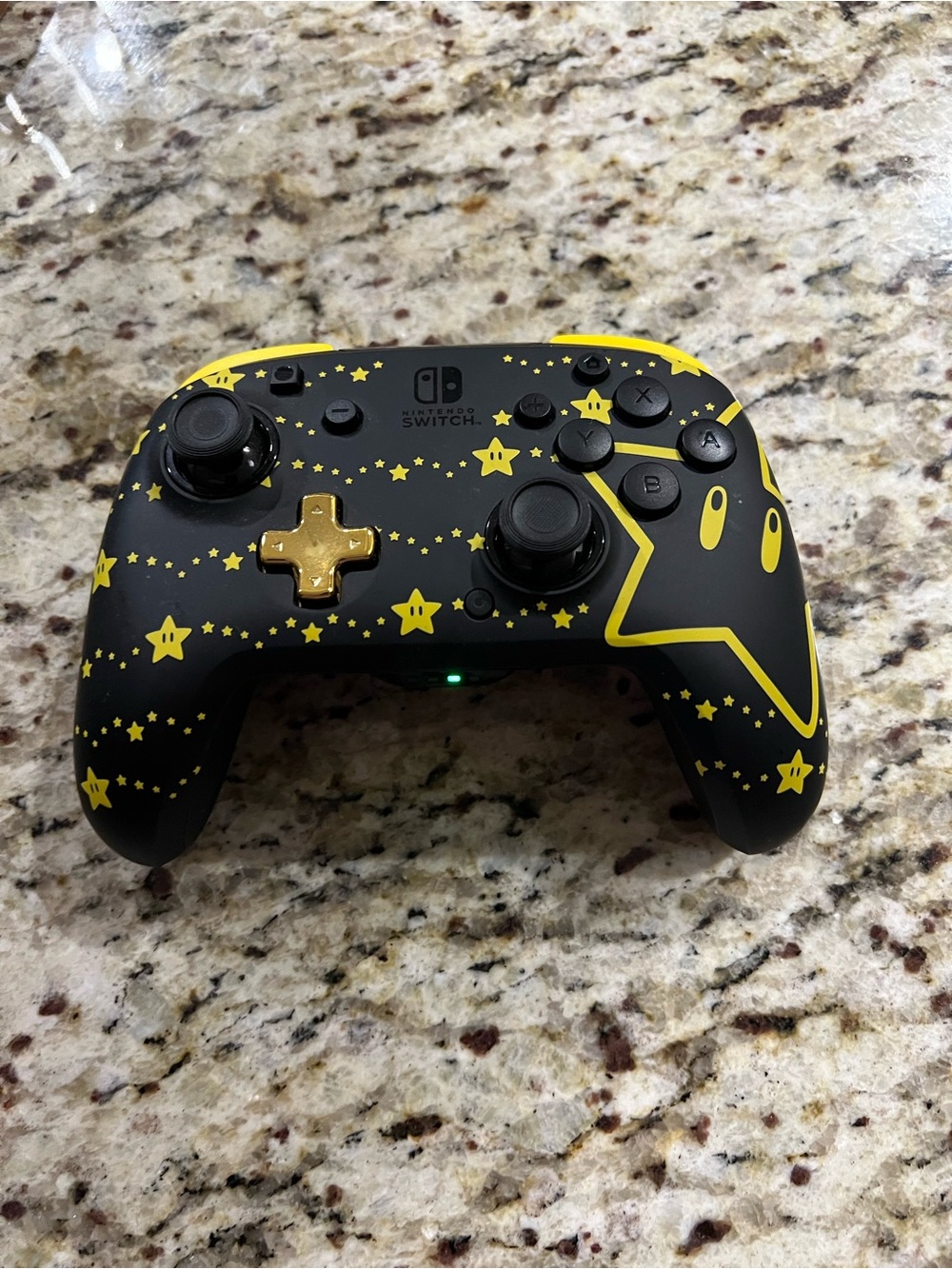 Nintendo Switch Pro Controller in Black with Yellow New Never Used